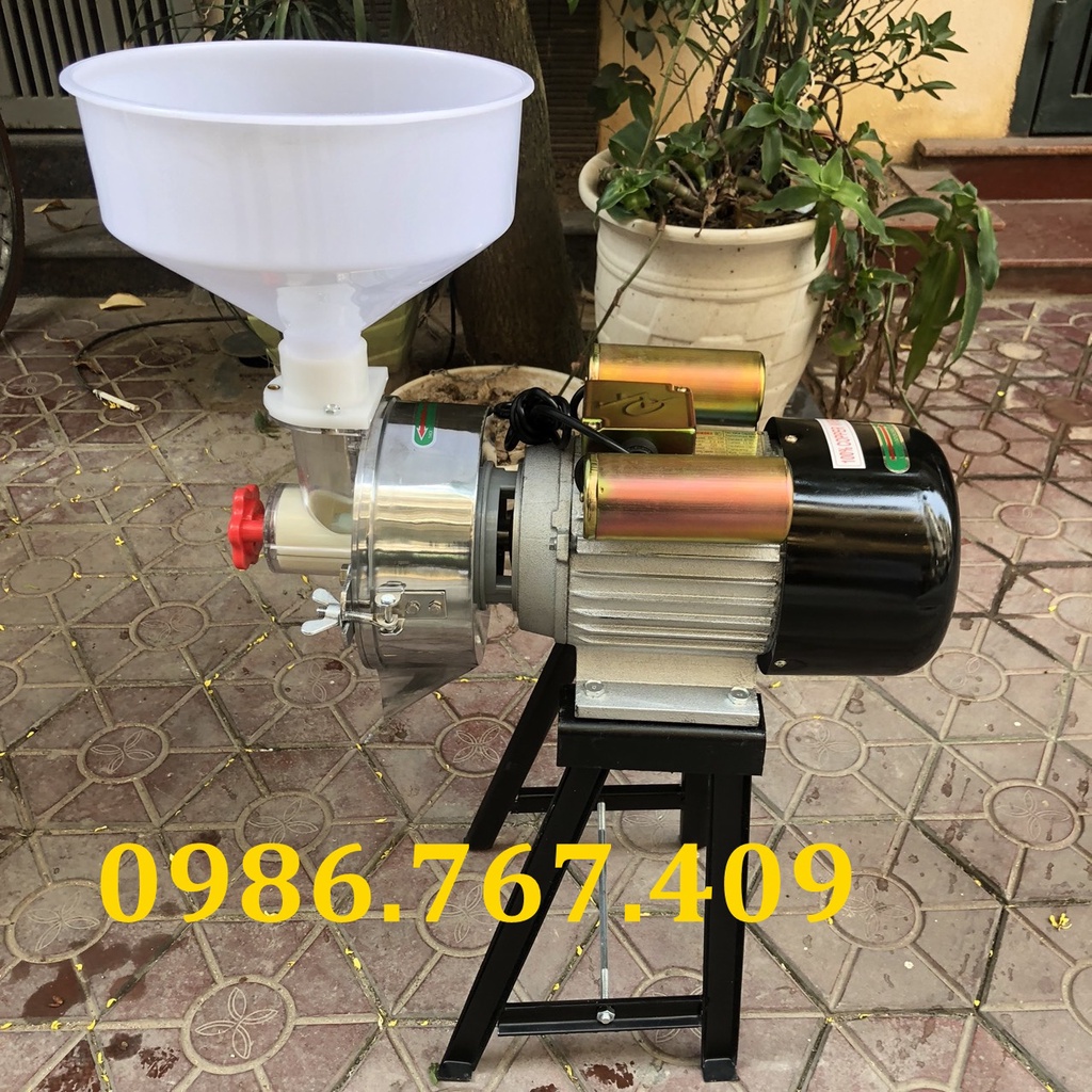 Máy xay bột gạo nước đầu nghiền mika có khấc chỉnh đá