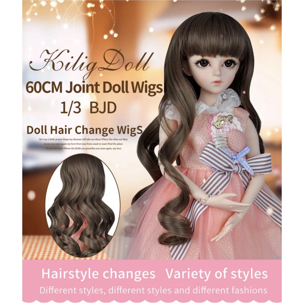 Tóc Giả Cao Cấp Cho Búp Bê 1/3  - Có Ảnh Thật