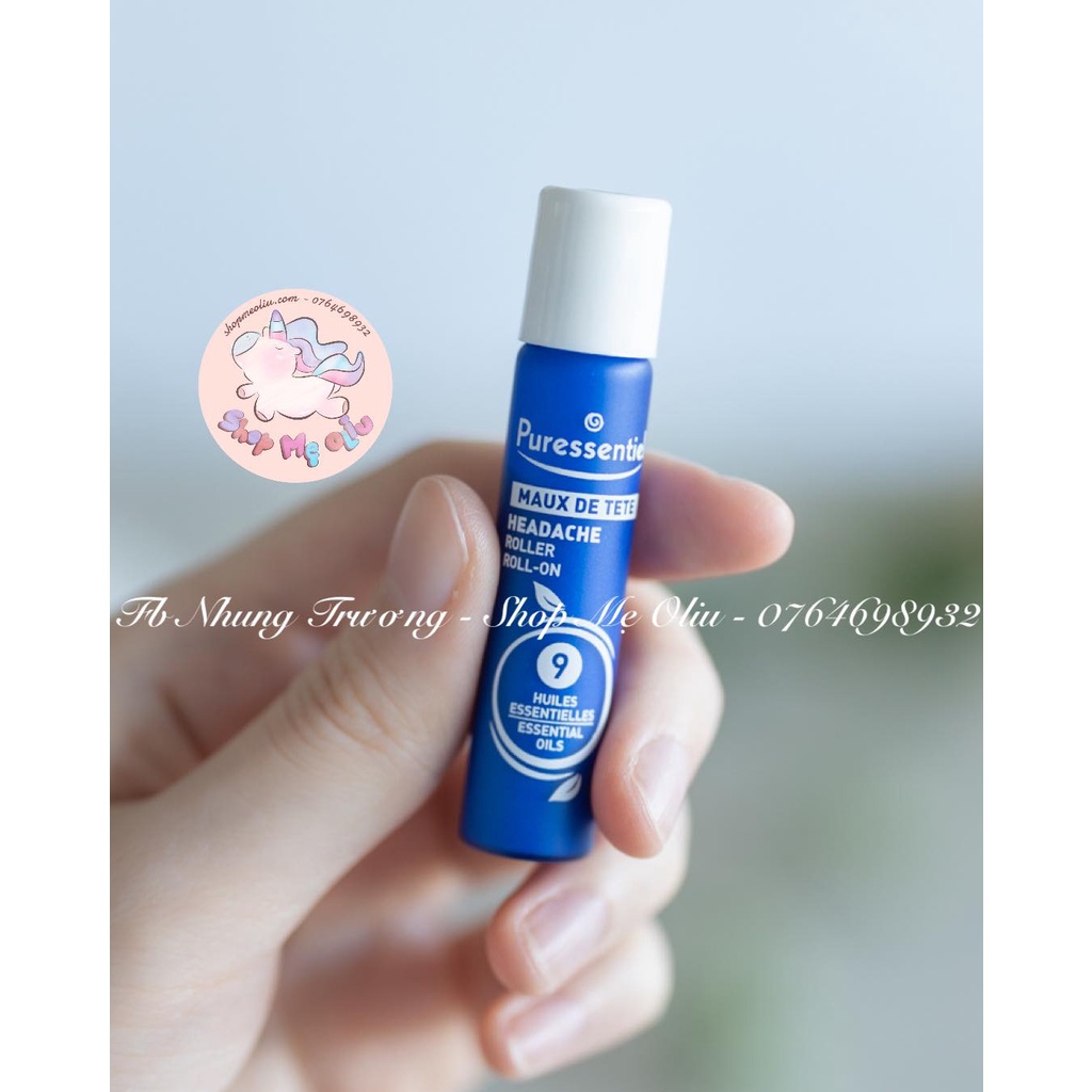 Cây lăn tinh dầu Puressentiel cho bé từ 10 tuổi và người lớn - 10ml - date 06/2024