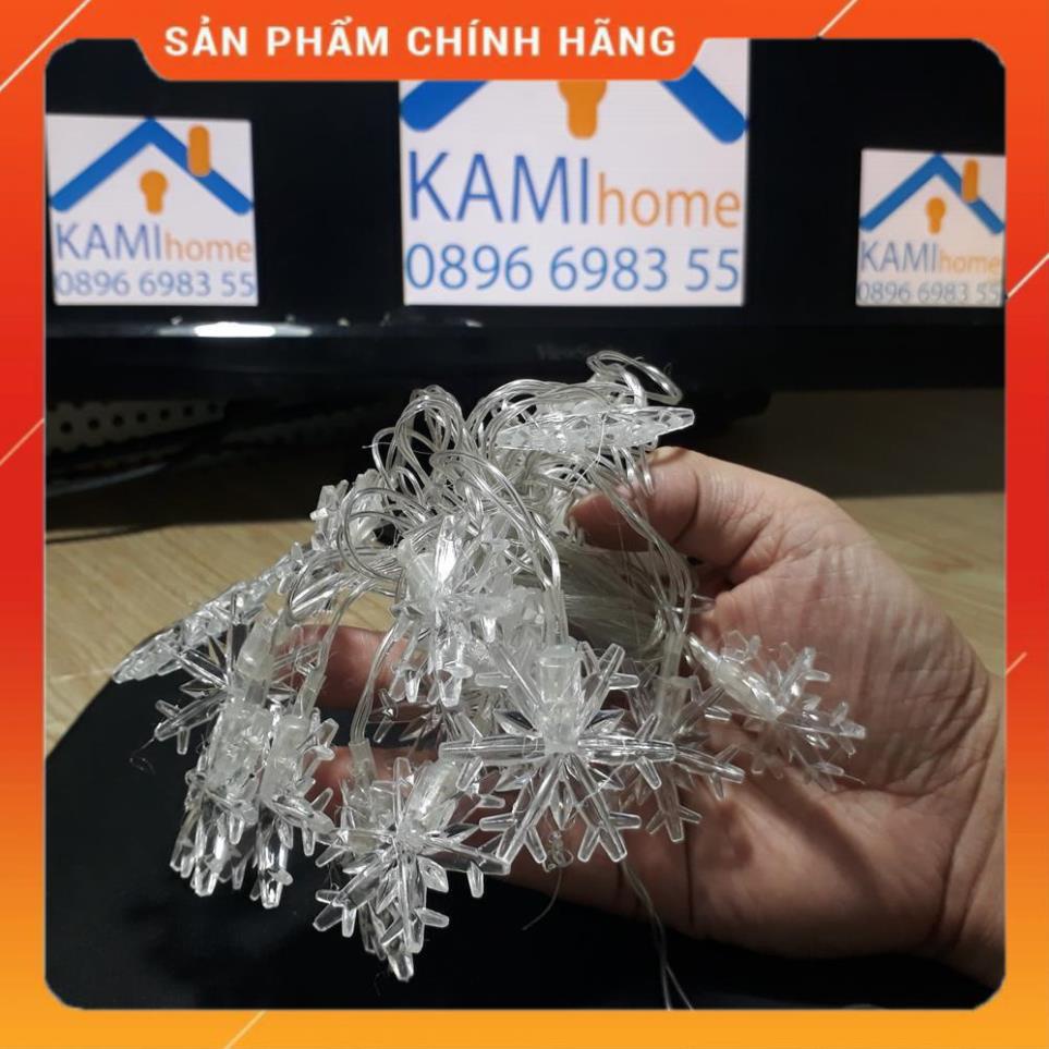 Dây đèn led trang trí phòng ngủ và ngoài trời cho Giáng sinh Tết hình nháy Hoa tuyết và hình khác dài 4m mã 26004