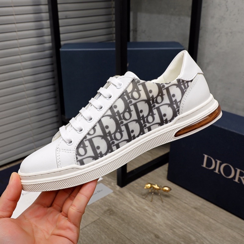 Giày thể thao nam hai cạnh in chữ thương hiệu Dior CD cao cấp