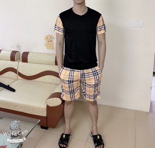 Bộ hè thun nam BBR trắng