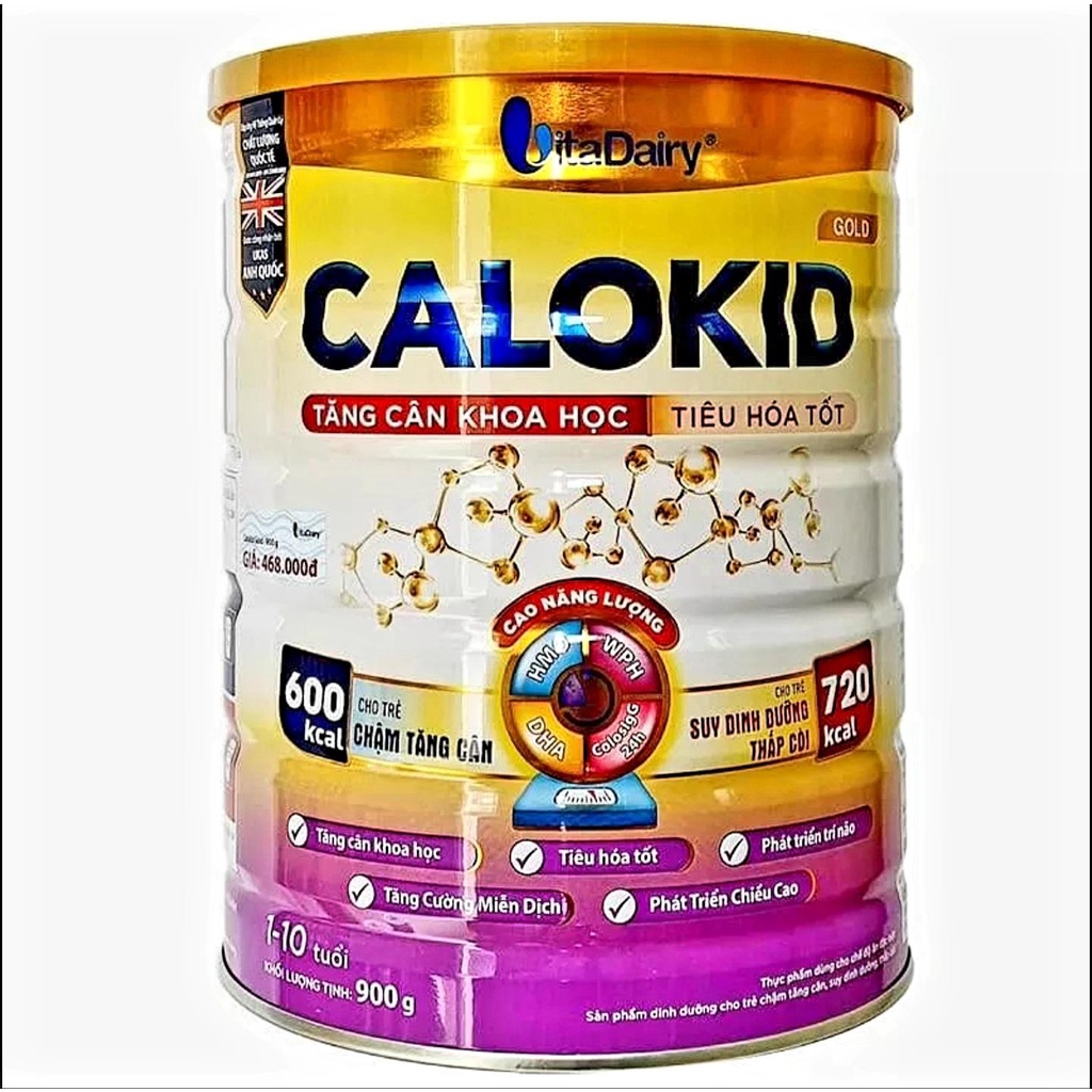 [HSD T4-2025] [Quét Mã QR - TL Đổi Quà] Sữa Bột Calokid Gold 1+ 900g/lon.