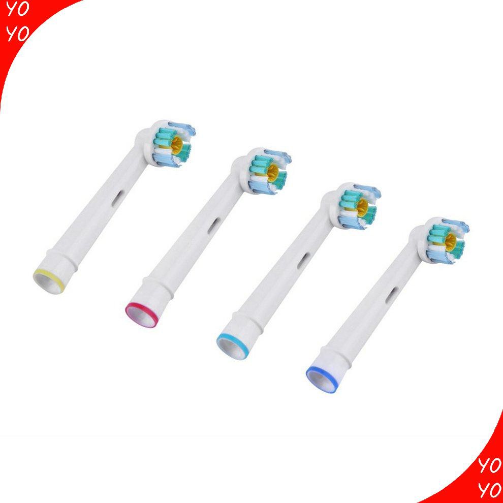 (Hàng Mới Về) Set 4 Đầu Bàn Chải Đánh Răng Điện Thay Thế Cho Oral B Braun Vitality Eb-18A