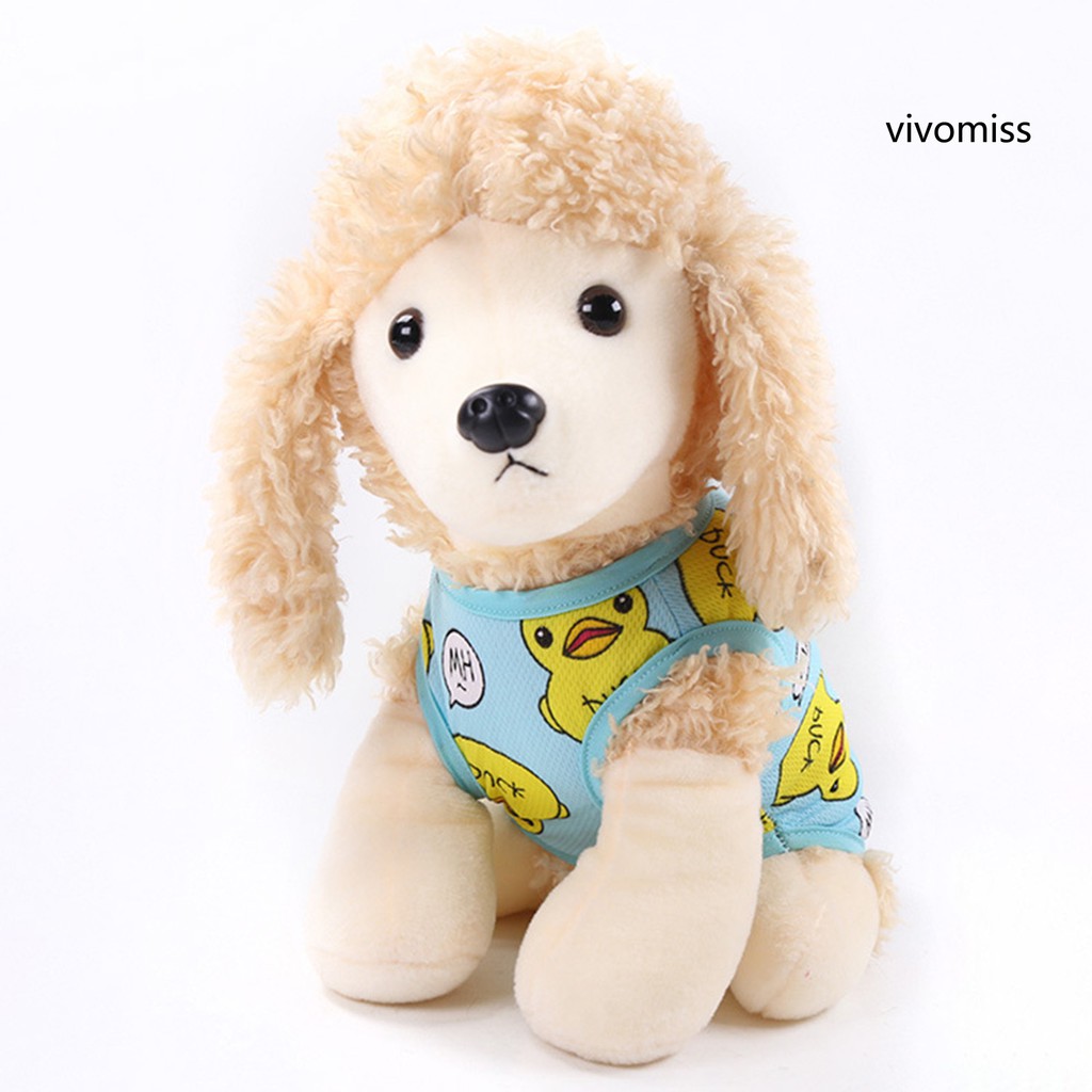 Áo Lưới In Hình Vịt Đáng Yêu Cho Thú Cưng