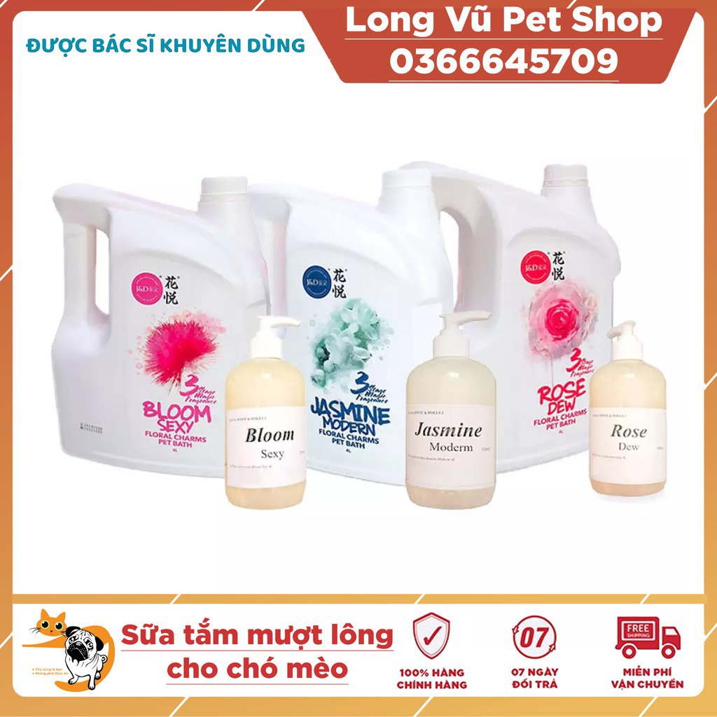 Sữa tắm cao cấp Joyce&Doll 500ml cho chó mèo - mùi mới