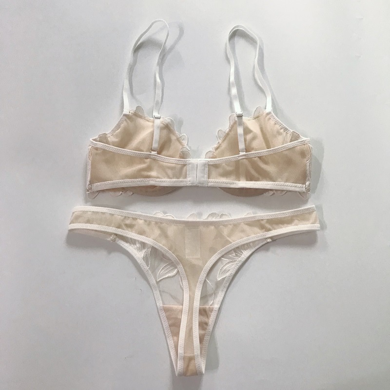 DUNEA Bộ Đồ Lót Siêu Mỏng Thêu Họa Tiết Ba Chiều Quyến Rũ Cho Nữ