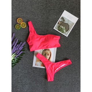 Bikini lệch vai dạ quang sexy