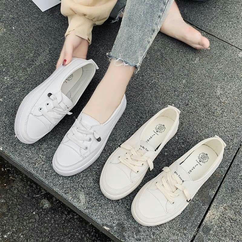 Giày slip on nữ đế cao su mẫu mới