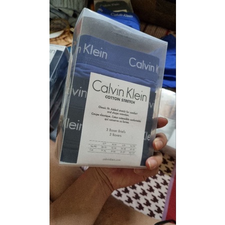 🩲Quần Boxer ngắn Nam 1 sét 3 cái🇺🇲  Calvin Klein - hàng Auth mua tại Mỹ