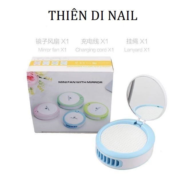 Quạt thổi khô mi có gương soi Thiên Di Nail