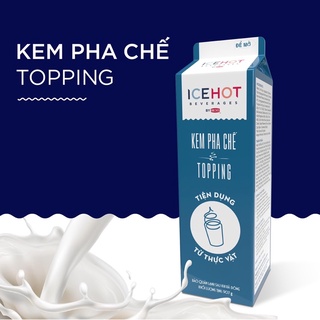 Kem pha chế topping icehot chuyên làm bông kem
