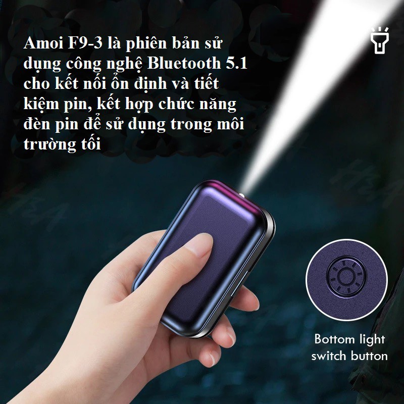 Tai Nghe Bluetooth 5.1 Amoi Nút Cảm Ứng - Tai Nghe Không Dây