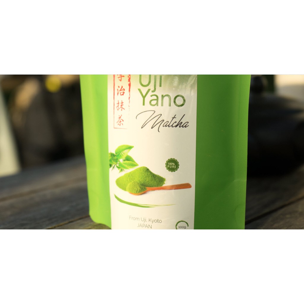 Combo Bột trà xanh Matcha Nhật Bản Uji Yano - Bột trà xanh đắp mặt Bảo Lộc 100g