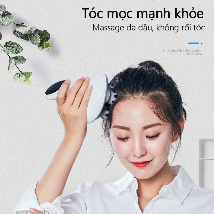 Máy mát xa đầu cầm tay , chống nước Máy mát xa giảm đau đầu - giảm đau , tuần hoàn máu não , chống mất ngủ - MSG06