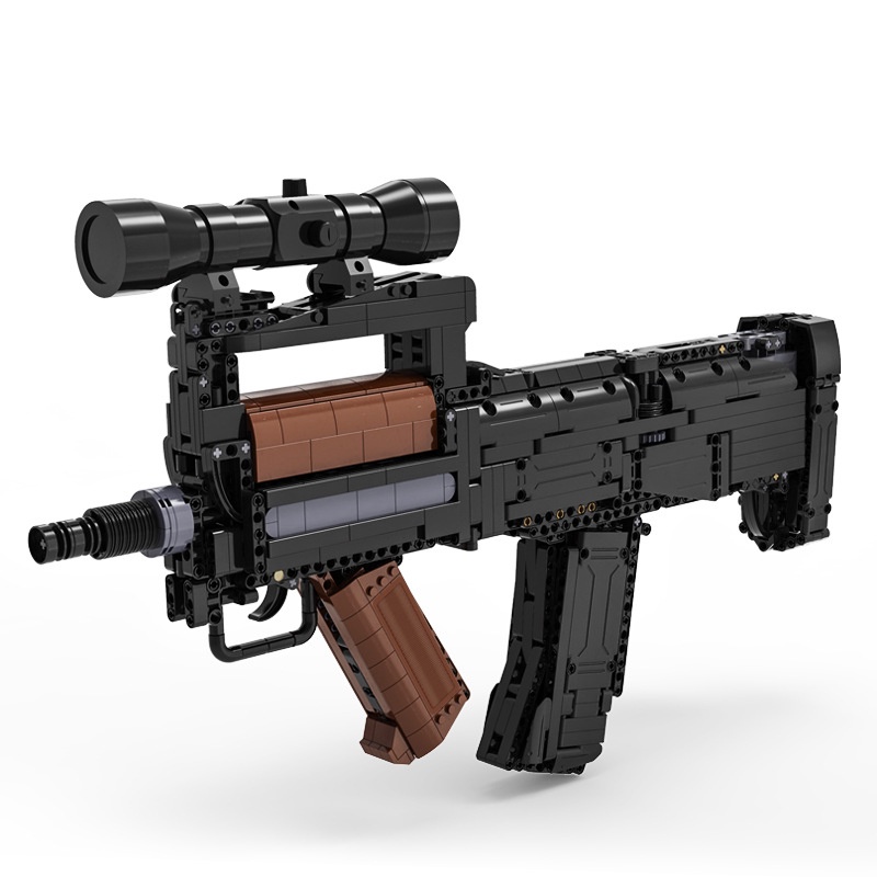 Đồ Chơi Lắp Ghép Lego Mô Hình Súng Rifle Groza-Black Với 1504 Mảnh Ghép Sử Dụng Động Cơ Chạy Bằng Pin