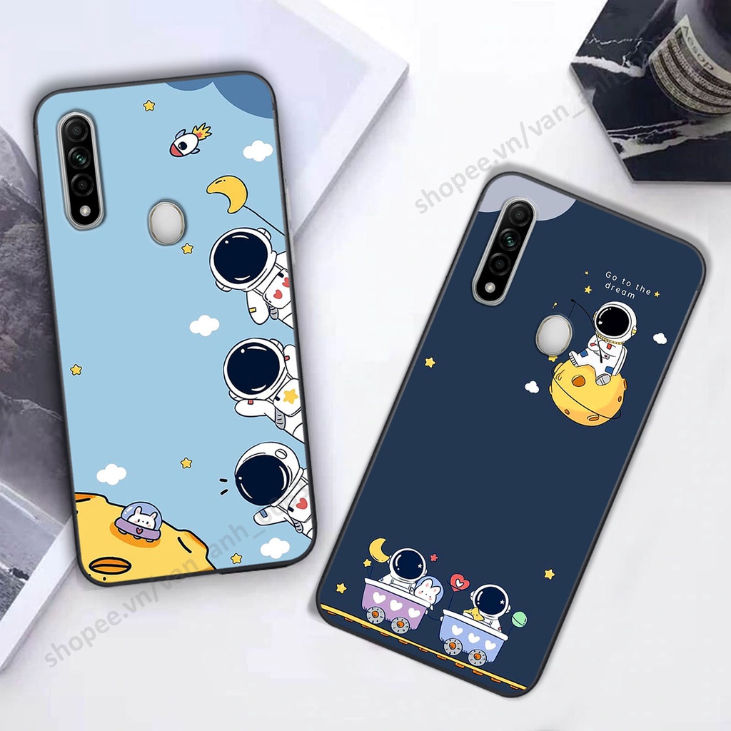 Ốp Oppo A31 hình bầu trời, phi hành gia đẹp, ốp lưng điện thoại oppo viền dẻo cao cấp