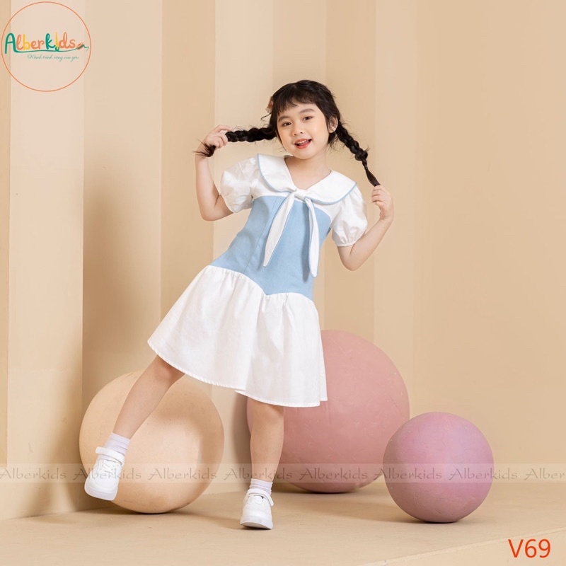 VÁY TRẮNG CỔ THUỶ THỦ CHO BÉ.