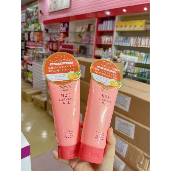 Tẩy Trang Nóng Nhật Bản AYAMI COSMETICS HOT CLEANSING GEL 180G không gây khô rát ,an toàn với mọi loại da