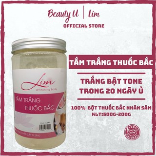 Bột Tắm Dưỡng Trắng Da Thảo Dược Thiên Nhiên LIM -Handmade- Da Trắng Mịn Màng Căng Mướt 100% Natural BeautyU Store