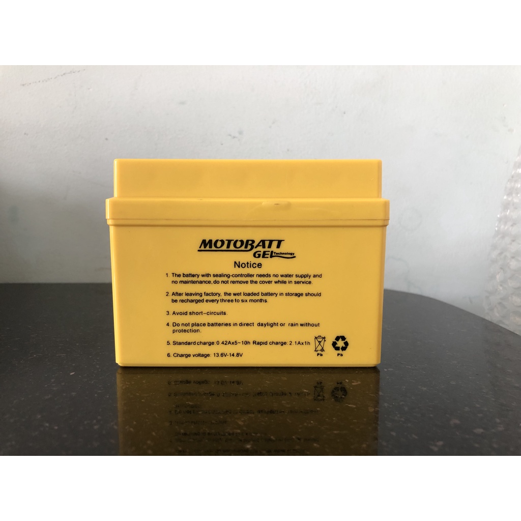 Bình ắc quy 12V MOTOBATT MTZ5S GEL, 12V - 4.2 Ah, Thương hiệu bình ắc quy cao cấp công nghệ Hoa Kỳ