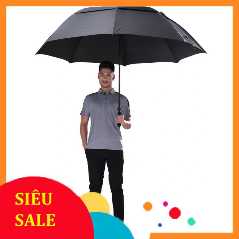 Ô Golf 2 Tầng Chống Lật, Ô dù đi mưa đường kính 145cm chất vải Polyester chống tia UV