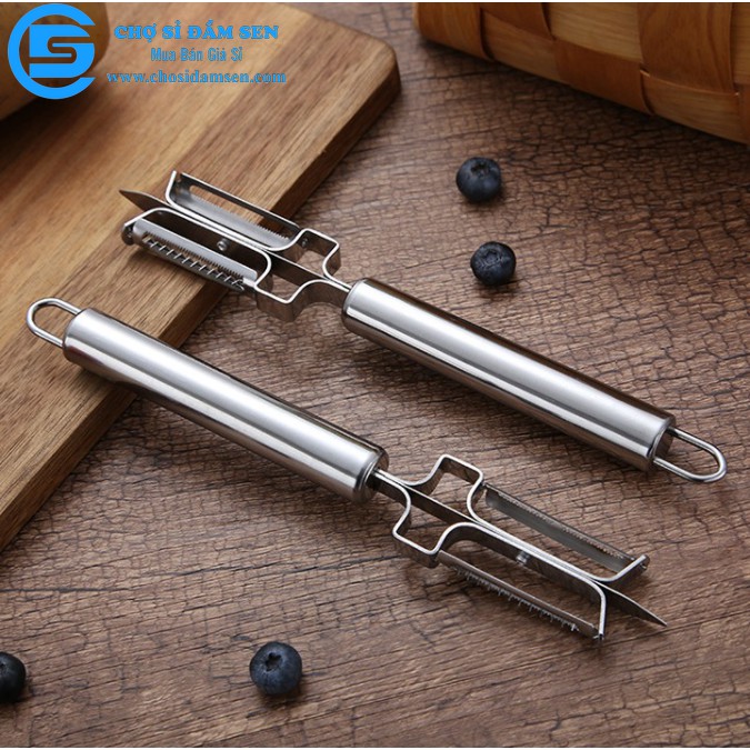 Dụng cụ gọt vỏ củ quả bằng inox cao cấp, dụng cụ bào sợi đa năng tiết kiệm thời gian G30-daobao