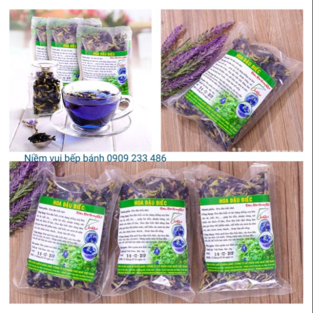 Hoa đậu biếc khô 50g - hoa tạo màu xanh dương