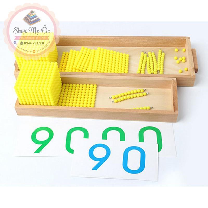 Giáo cụ Montessori - Trò chơi ngân hàng giới thiệu hệ thập phân