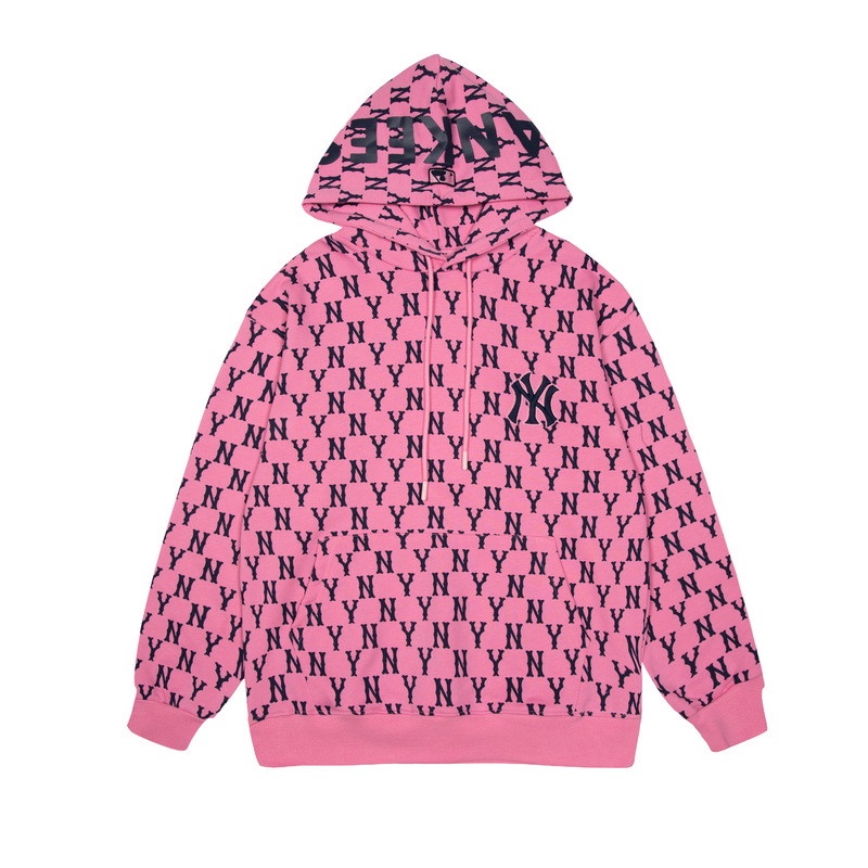 Áo hoodie MLB cotton tay dài dáng rộng phối dây rút in họa tiết phong cách cổ điển cho cặp đôi | BigBuy360 - bigbuy360.vn