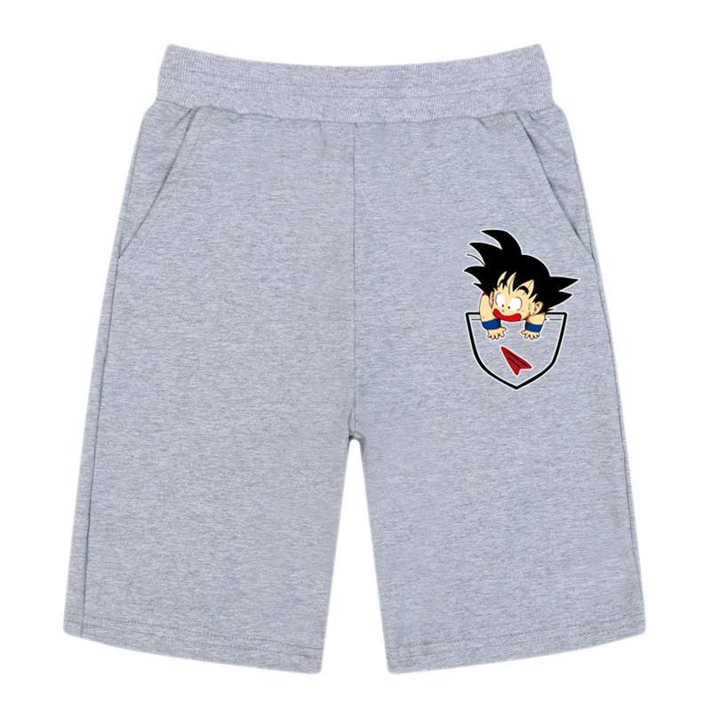 Quần short bằng cotton hình Son goku Dragon Ball Z cho bé trai