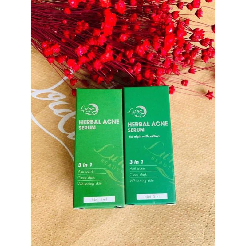 COMBO 2 HỘP SERUM TRỊ MỤN LU'NA HERBAL ACNE