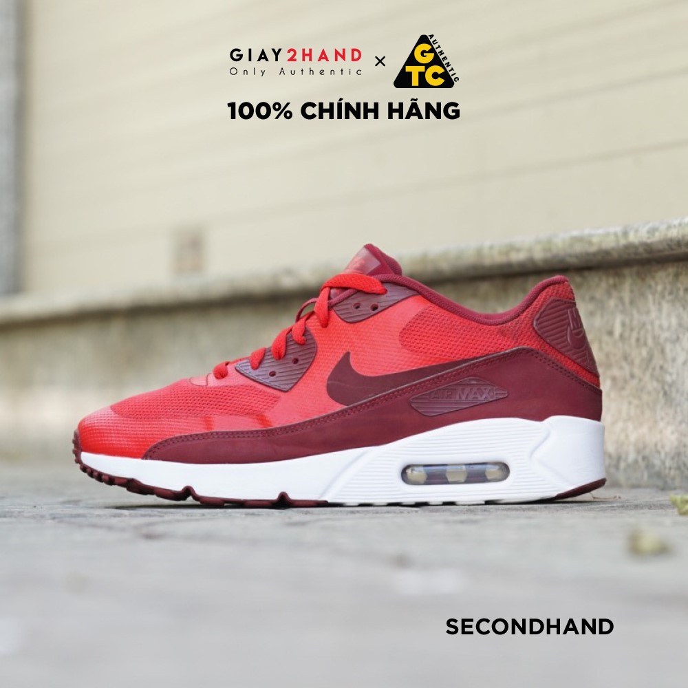 [2hand] Giày Thể Thao NIKE AIR MAX 90 ULTRA 2.0 ESSENTIAL UNIVERSITY RED 875695 600 GIÀY CŨ CHÍNH HÃNG