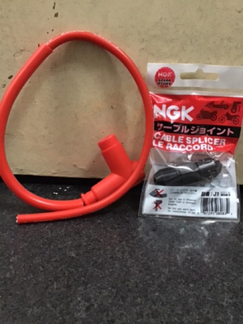 Dây tăng áp xe máy NGK đỏ mã CR2 đầu vuông