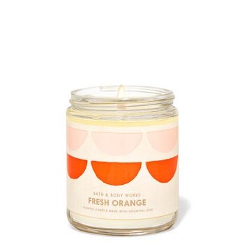 Nến thơm 1 bấc Bath and body works Lemon Mint, Aloha, Peach, Easter 196g
