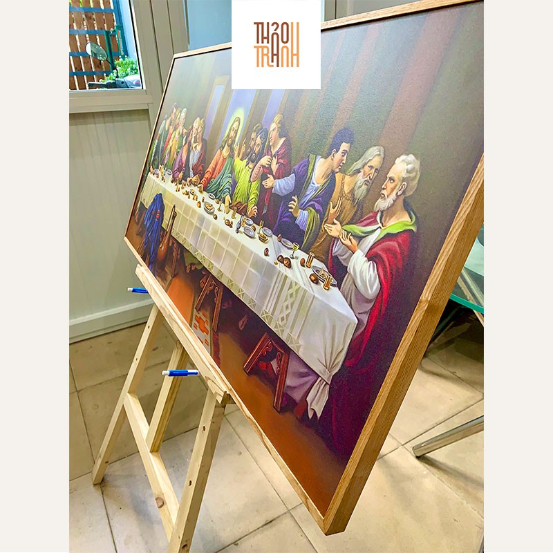 Bữa Tiệc Ly 12 Thánh Tông Đồ (40x80cm)-tranh in UV cao cấp-Quà Tặng Công Giáo Ý Nghĩa