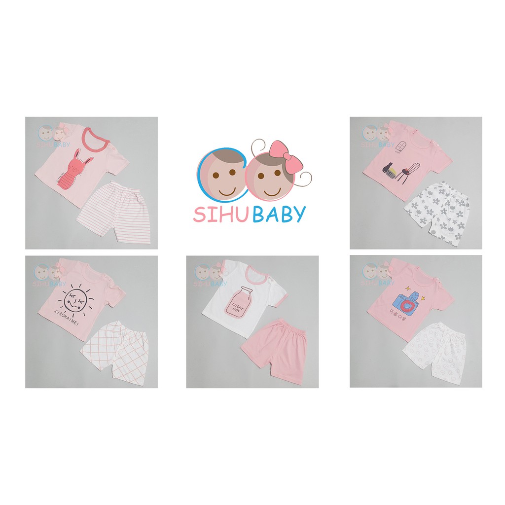 Đồ Bộ Quần Áo Trẻ Em - Sơ Sinh 4-8 Ký [SiHu Baby Shop]