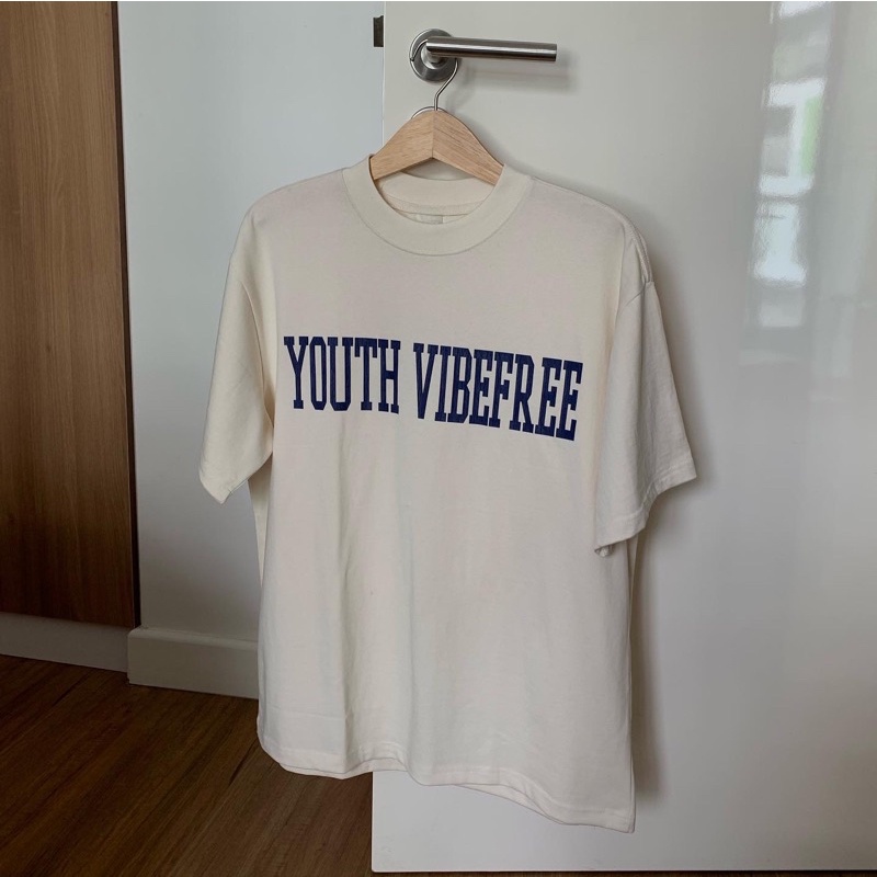 Áo thun in vân đá VIBE FREE cotton 100% dày dặn