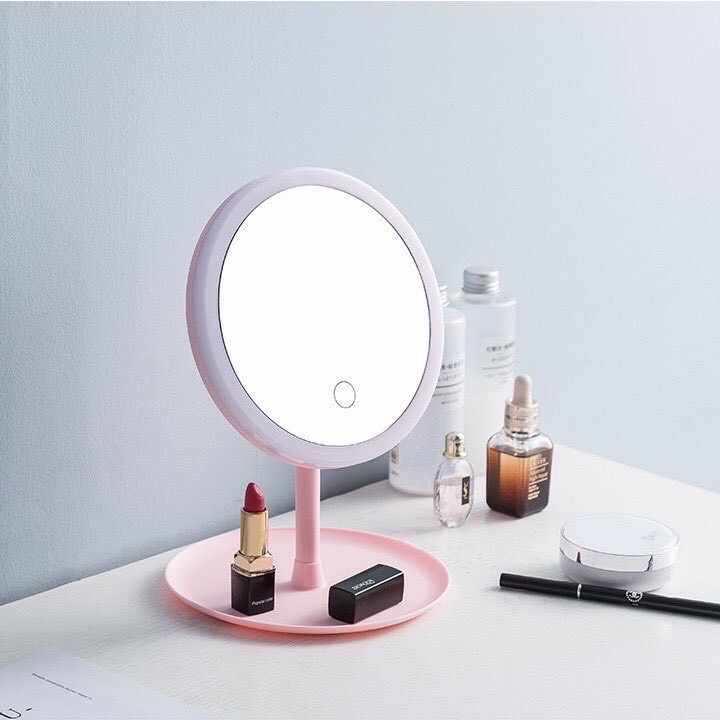 GƯƠNG TRANG ĐIỂM ĐỂ BÀN ĐÈN LED CẢM BIẾN SIÊU ĐẸP.vy