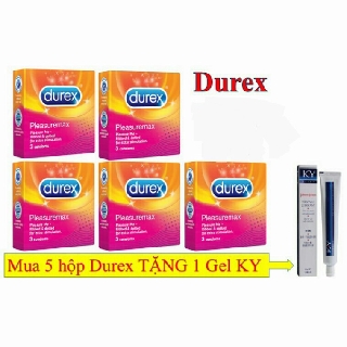 - bao cao su durex pleasuremax - bcs gân gai hộp 3 cái + tặng 1 gel k.y
