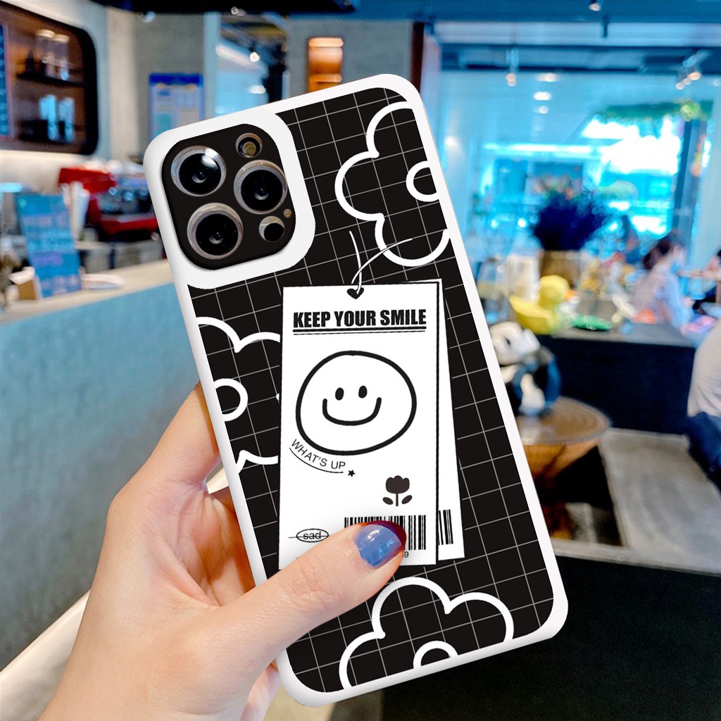 Ốp Iphone hình Tag Bill mặt cười ốp lưng iphone viền vuông cho 6 6plus 7plus x xsmax 11 11promax 12 13pro 13promax