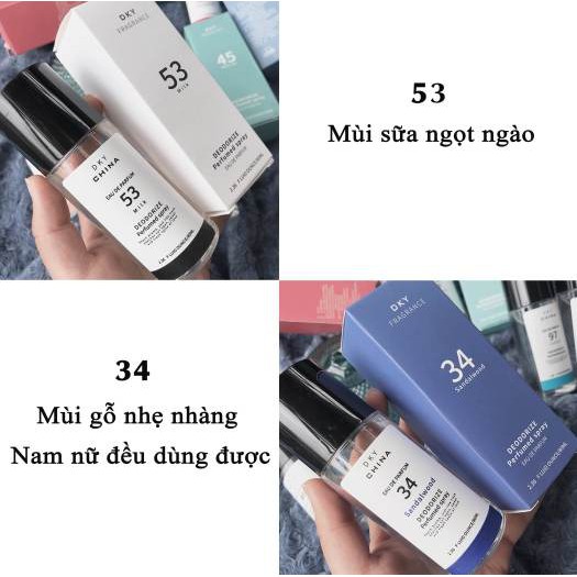 Xịt thơm quần áo DKY lưu hương thơm lâu, chống muỗi, chống nấm mốc tủ quần áo 80ml - KOCODA