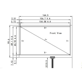 Tấm cảm ứng điện trở 7 inch