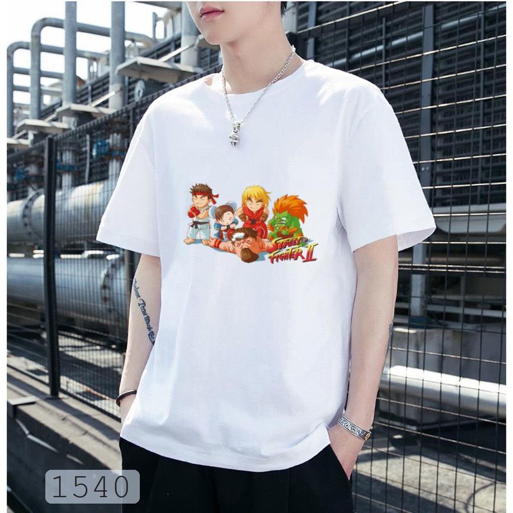 ÁO THUN UNISEX street fighter 3 TAY NGẮN TAY LỠ SIÊU HOT