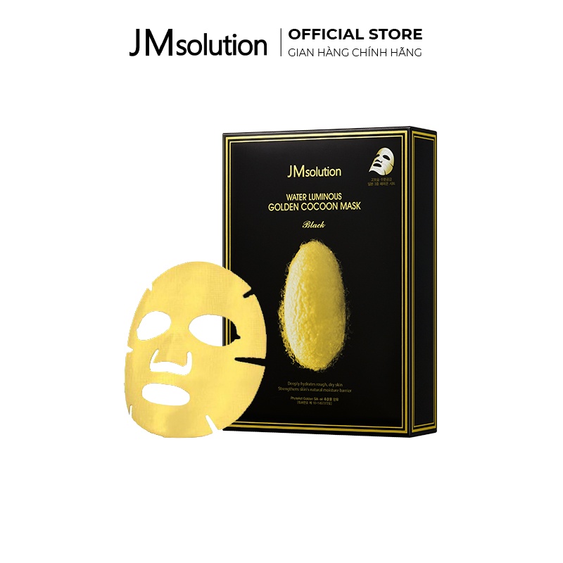 Mặt Nạ Dưỡng Trắng Và Chống Lão Hoá JMsolution Water Luminous Golden Cocoon Mask Plus 10 Miếng