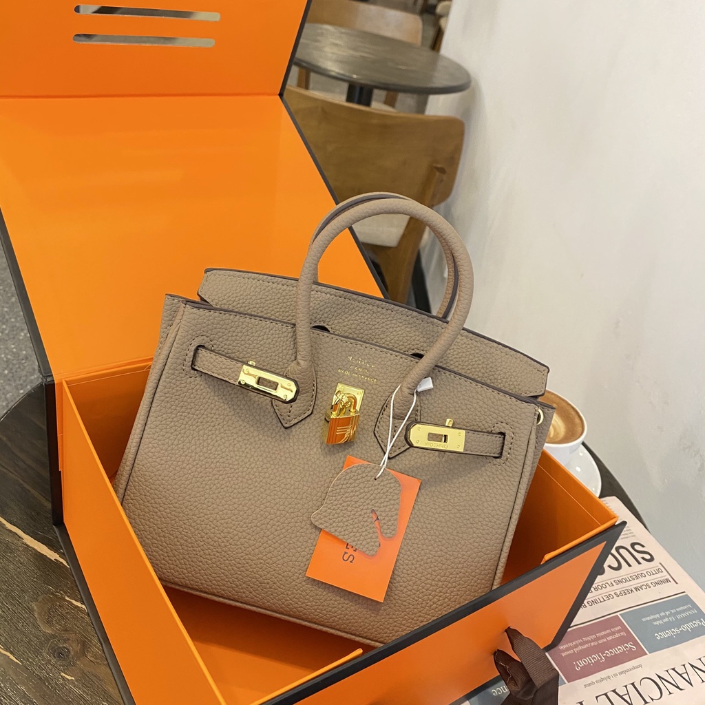 Túi HM Birkin F1 tag vàng da hạt Nobox size 25-30/Túi xách HM BK F1 tag vàng đủ 2 size Nobox