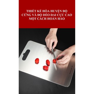 Thớt inox 304 có vạch chia 2 size