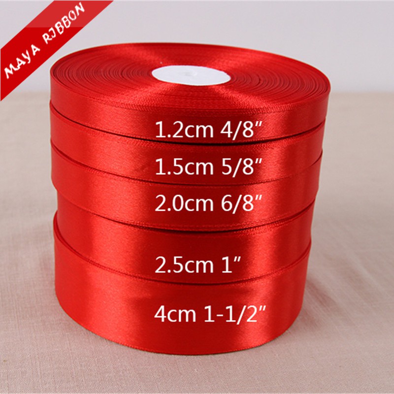 RUY BĂNG LỤA ĐỦ MÀU 2 cm