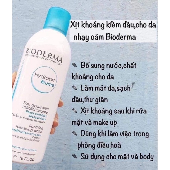 Xịt khoáng Bioderma Hydrabio Brume 300ml