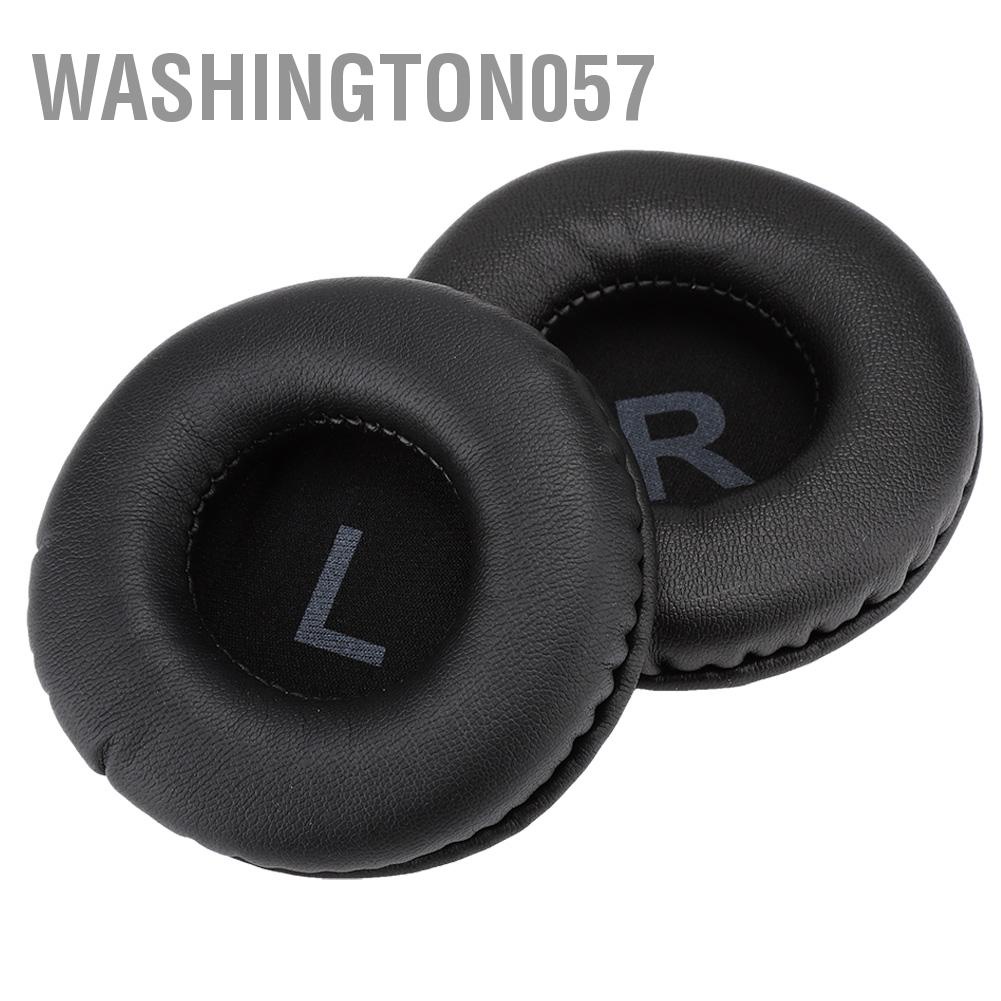 Washington057 2pcs 80mm Universal Replacement Ear Pad Cushion with L R Mark for Earphone Headset